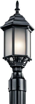 Kichler 49256BK Chesapeake Outdoor Post Mount 1-Light Black