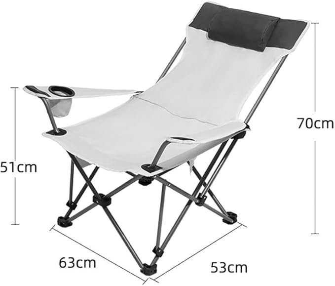Outdoor Folding Lounge Chair Portable Lunch Break Backrest Leisure Chair Camping Camping Beach Chair Fishing Chair
