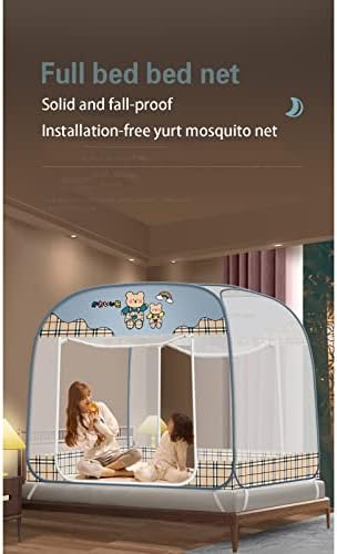 Folding Camping Cot for Adults Heavy Duty Outdoor Bed with Carry Bag Layer Travel Camp Cots Portable Cot Extra WideFoldable Mosquito Net Bed Canopy Warm Breathable Pop Up Two Door Tent Cano