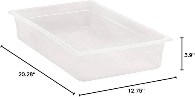 Cambro 14PP190 Translucent 4 Full Size Food Pan