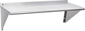 Profeeshaw NSF Stainless Steel Shelf 18” x 48” 400 lb Commercial Shelves Wall Mounted Metal Shelving with Backsplash and 2 Brackets for Restaurant Bar Utility Room Kitchen and Garage