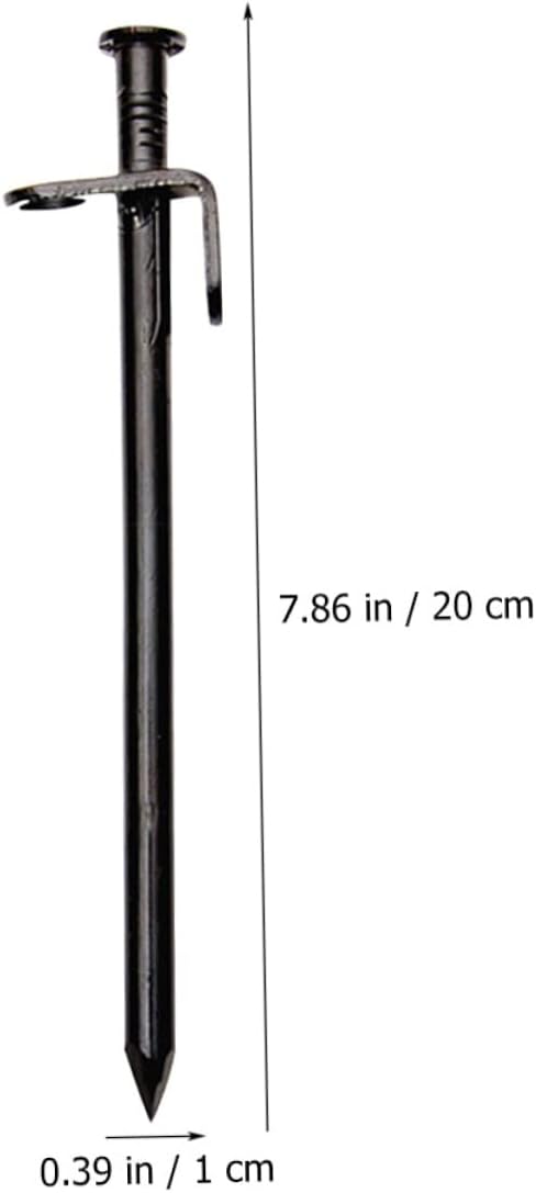 6Pcs Metal Tent Stakes Heavy Duty Ground Pegs for Camping Durable Outdoor Ground Stakes with Sharp Tips for Secure Tent Setup Wind Resistant Design for Tents Canopies