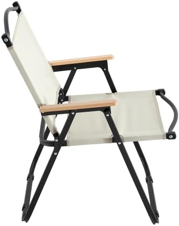 Camping Chairs 2-Piece Folding Outdoor Chair for Picnic Camp Beach Wedding Backyard BBQ Party Patio RV Heavy Duty Portable Chairs for Adults Teens