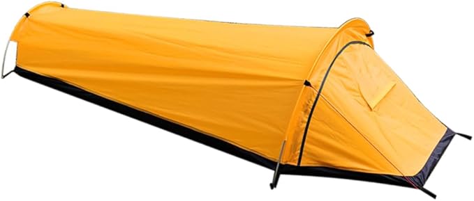Ultralight Single Person 4 Season Backpacking Tent Windproof &amp Waterproof Modern Style Easy Setup with Aluminum Poles