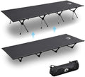 Night Cat Camping Cot Bed - Portable Folding Sleeping Cots for Adults 1-Person Outdoor Elevated Off-Ground Beds Easy Set-up Army Sleeping Bed 87x32