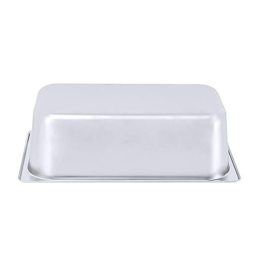 LOYALHEARTDY Steam Table Pan 6 Pack Pans 1/3 Size 4 Deep Commercial Hotel Pan 201 Stainless Steel Catering Food Pan Restaurant Supplies for Party Buffet and Event Catering