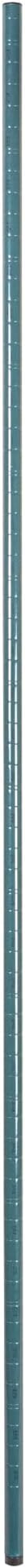 Restaurantware-Shelving Posts ONLY: Chef 101 74 Inch Shelving Posts 4 NSF Certified Epoxy Poles - Shelves Sold Separately with 4 Leveling Feet Green Steel Poles No Corrosion
