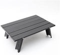 Aluminum Alloy Portable Table Outdoor Furniture Foldable Folding Camping Hiking Desk Traveling Outdoor Picnic Table Furniture (Color : Black) (Black)