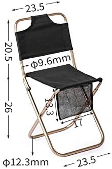 JSEIAJB Light Outdoor Fishing Chair Made of Strong Aluminum Alloy Folding Trumpet Camping Hiking Stool