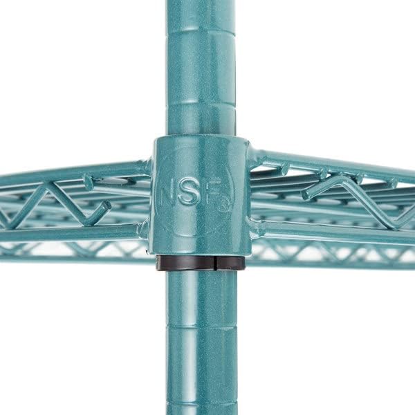 Pack of 4 Mobile Wire Shelving Posts Customize Poles Height: 8 - 86 Heavy Duty Pole (Chrome Black Epoxy Green Epoxy) Replacement Poles for Shelves (1)