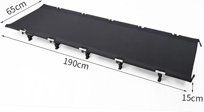 Portable Folding Outdoor Camping Cot Lightweight and Easy to Assemble Bed for Camping Hiking and Guest Use Durable Frame with Oxford Convenient Carry Bag Included