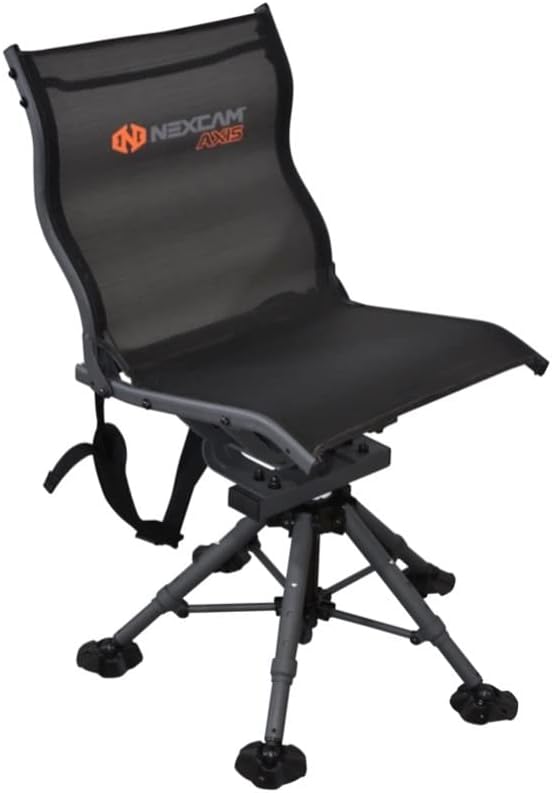 NEXCAM® AXIS RG 360 Explorer. Rocking Chair. Dual-axis Swivel and Tilting Chair. Camp. Fish. Hunt. Patent Pending