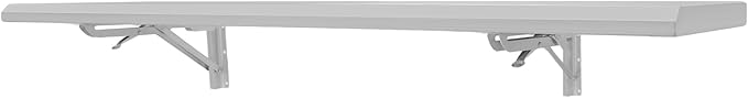 48 L x 12 W Folding Concession Shelf Wall Mount Folding Shelf Stainless Steel Folding Concession Shelf Drop Down Serving Window Concession Food Serving Shelf for Food Truck Food Trailer