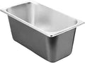 Stainless Steel TubStainless Steel 1/3 Size Kitchen Pan with Lid for Commercial Food Preparation and Space Saving Storage Container Tub