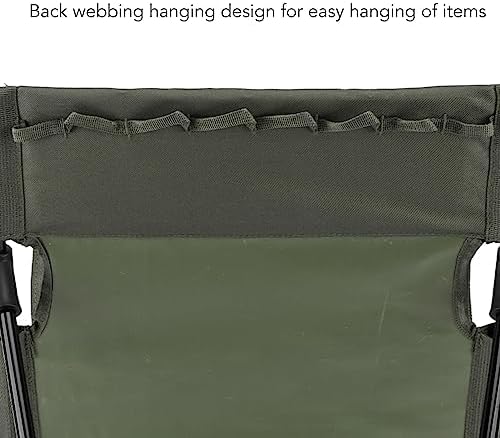 Zerodis Portable Folding Beach Lounge Chair with Backrest - Vibrant Design Oversized Zippered Pocket - Easy to Unfold 600D Oxford Cloth 7075 Aluminum Alloy (Army Green)