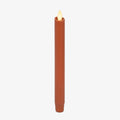 Luminara - Flameless Battery Operated Taper Candle - Adobe Smooth - Pack of 1-1x9.5 - LED Flickering Flame - Realistic Safe for Home Kids and Pets