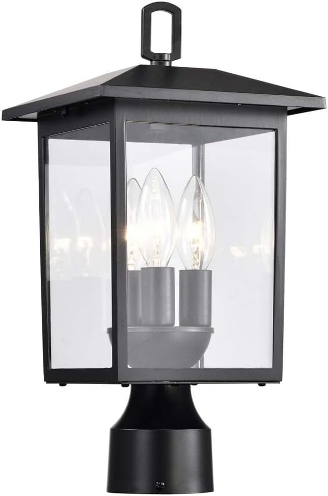 Nuvo 60/5932 Jamesport 3-Light Outdoor Post Lantern Matte Black