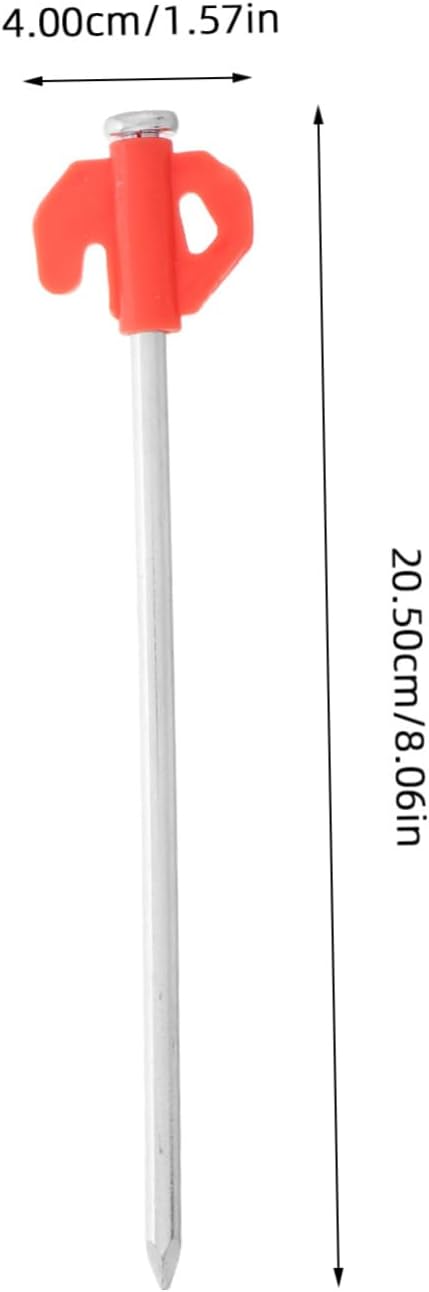 Balacoo 20Pcs Heavy Duty Windproof Metal Tent Stakes Durable Ground Pegs for Camping Canopies and Garden Decorations Effortless Installation and Reliability