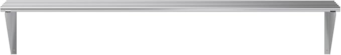 AmGood 14 in. x 60 in. NSF Stainless Steel Tubular Wall Shelf | Heavy-Duty Metal Shelving for Appliances &amp Equipment | Ideal for Kitchen Restaurant Garage Laundry Utility Room