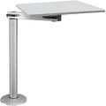 Manufacturers' Select ITC RV Side Table with MOD with Cypress Floor Mount Table Leg System (Light Grey Table Top w/Silver MOD with Cypress Table Leg)
