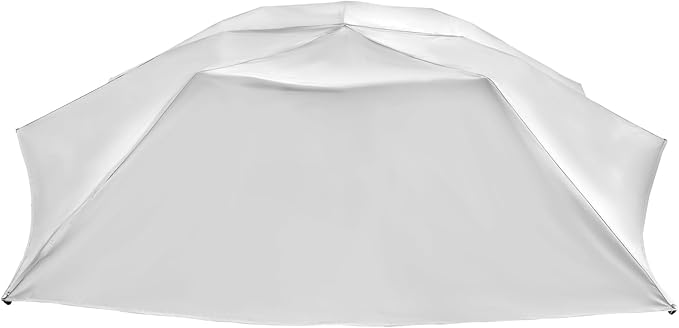 Semi-Automatic Car Canopy Tent 13.78x7.2ft Folding Sun Protection Car Awning Cover Removable Carport Umbrella Portable Universal Auto Shading Protection for Sedan SUV Parking Outdoors (Silver Gray)