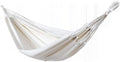 Outdoor Garden Cotton Double Hammock – 260 x 80 cm Up to 150 kg Capacity Comfortable &amp Portable for Travel Camping Backyard Relaxation