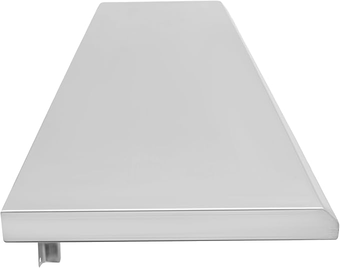 48 L x 12 W Folding Concession Shelf Wall Mount Folding Shelf Stainless Steel Folding Concession Shelf Drop Down Serving Window Concession Food Serving Shelf for Food Truck Food Trailer
