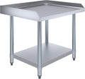 Stainless Steel Equipment Stand with Undershelf + Casters Heavy Duty Commercial Grade NSF Certified (24 Width x 30 Length)