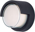 Maxim Lighting 86162BK Eyebrow-8W 1 LED Outdoor Wall Lantern-6.75 Inches wide by 6.75 inches high