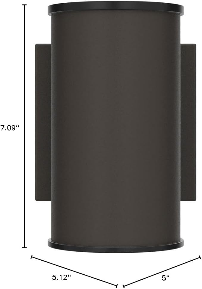 Westinghouse 6315600 Mayslick One-Light LED Outdoor Wall Fixture Oil Rubbed Bronze Finish with Frosted Glass LensBrown