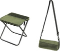 Foldable Backpack Stool2026 Folding Stool Ultralight 2-in-1 Handbag Satchel Style Collapsible Pocket Stool for Camping Hiking Fishing Travel Hunting (Green Large)