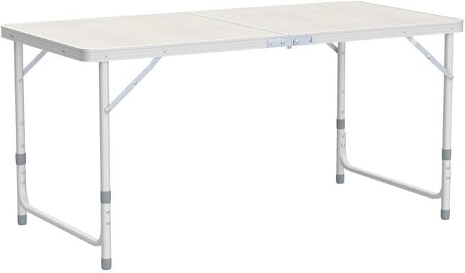 Folding Picnic Table47.24 x 23.62 x 21.65‘’Home Use Folding Table Lightweight Aluminum Camping TablePortable Outdoor Grill Stand Table for Outside Picnic BBQ Beach