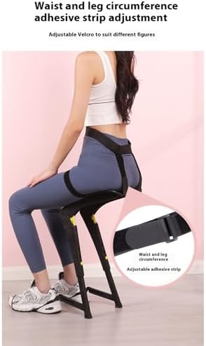 Adjustable Wearable Invisible Chair Exoskeleton Portable Camping Stool with 5 Height Settings Comfortable Chairless Design for Anywhere Use Lightweight and Convenient