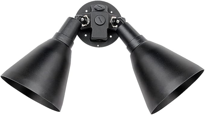 Maxim Spots-2 Light Outdoor Wall Mount in style-17.75 Inches Wide by 13 inches high-Black Finish