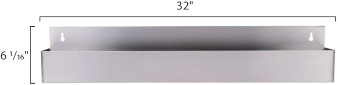 PRO&ampFamily Stainless Steel Single Tier Speed Rail/Bottle Holder (32)