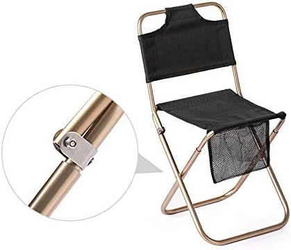 JSEIAJB Light Outdoor Fishing Chair Made of Strong Aluminum Alloy Folding Trumpet Camping Hiking Stool