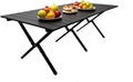 Portable Low Alluminum Roll Up Travel Folding Table for Beach Camping &amp Picnic – Compact Lightweight Multi-Purpose for Indoor &amp Outdoor Use (Black)
