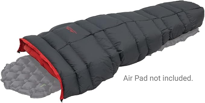 ALPS Mountaineering Pinnacle Quilt - Charcoal/Red