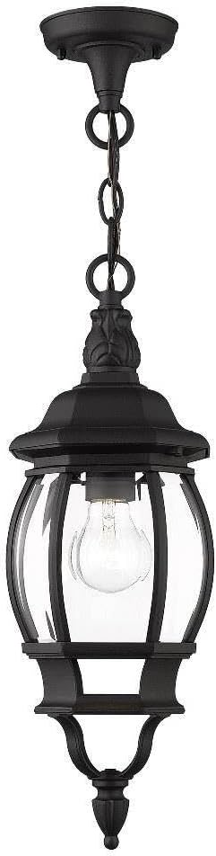 1 Light Black Outdoor Chain Lantern
