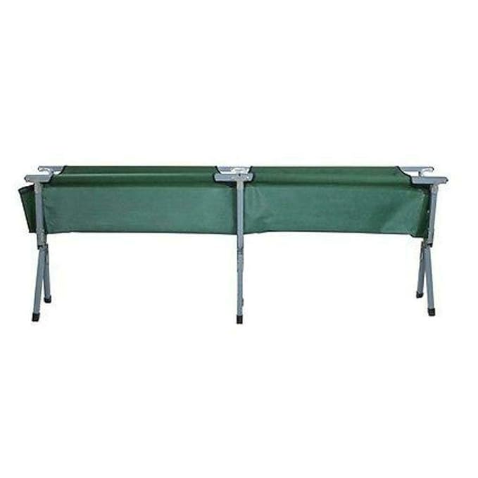 Portable Folding Camping Cot with Carrying Bag Outdoor Military Army Green (74.41*25.20*16.54)inches