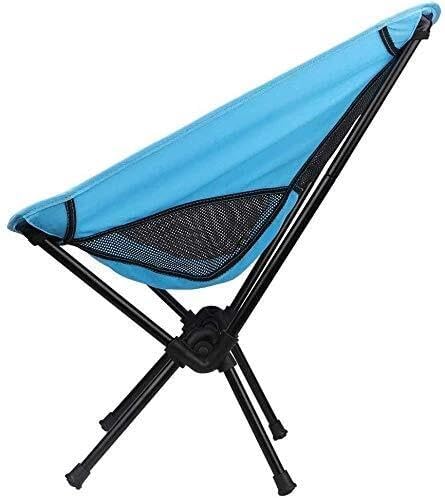 Lahomie Portable Camping Chair Heavy Duty Folding Beach Chair Lightweight Picnic Chair with Carry Bag Supports Up to 100kg Blue