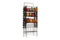 Commercial Grade Metal Convenience Store Chip / Bagged Merchandise Rack Black