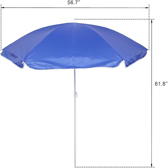 Portable 2 Seat Folding Camp ChairDouble Camping Chairs with Umbrella with Cooler Bag Beverage Holder Carrying Bag Foldable Lawn Chair for Outside Picnic Beach (Blue)