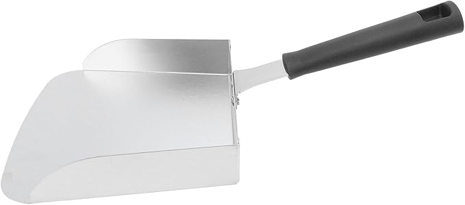 Fabater Stainless Steel Griddle Scoop Wide Opening Design Large Griddle Scoop Food Shovel with Ergonomic Handle for Home Restaurant