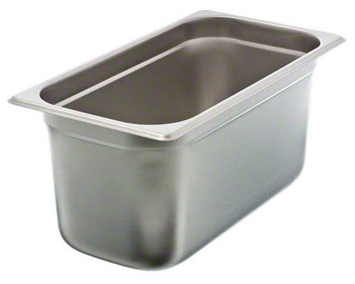 Update International 6 Third-Size Anti-Jam Steam Table PanSilver