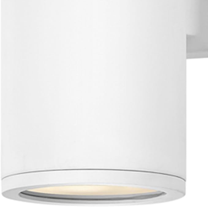 Hinkley Silo 13594SW-LL Small Outdoor Integrated LED Up/Down Wall Lantern Rust and Corrosion-Resistant Dark Sky Compliant Satin White