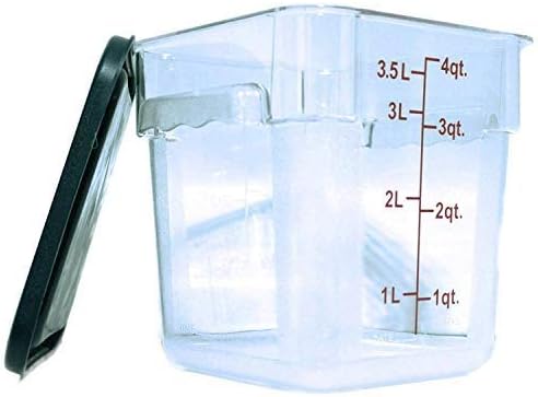 Tiger Chef Food Storage Containers with Lids - Plastic Container Set for Pantry Storage- 4 Qt - 4 Pack for Sugar Flour Cereal Dry Goods
