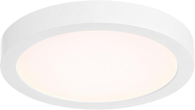 Savoy House 6-3333-7-WH Lighting Assets T24 Compliant Outdoor Low Profile Flush Mount Integrated LED 1-Light 15 Watt 1 H x 7 W White