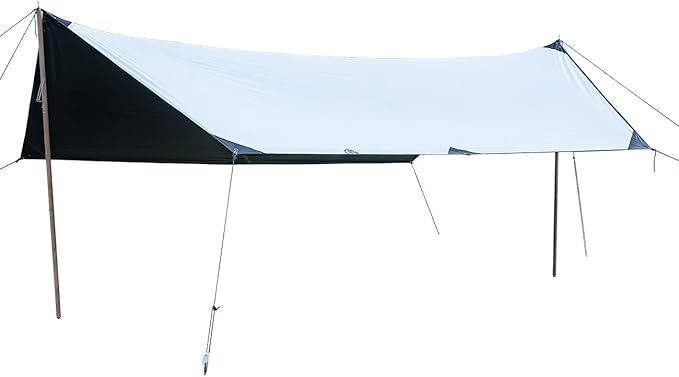 iClimb Waterproof Sun Shield Tarp UPF 50+ for Tent Hammock Camping Backyard Party (Tarp 14'4 × 9'6)