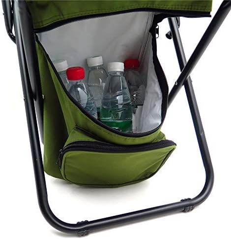 HTTMT Multi-use Backpack Chair Stool with Cooler Bag Hiking Fishing Camping Picnic [Item Number: ET-Seat002]